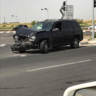  بالصور: حادث طرق في مدخل مدينة اللد بين عدة مركبات دون اصابات