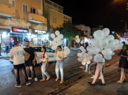  طلاب وشباب مركز شببيبة يافاتي ينشرون الفرح بيافا بمناسبة العيد 