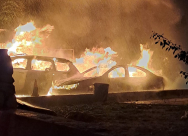 يافا: احراق 4 مركبات فجر اليوم 