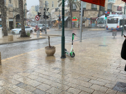 بالفيديو: الشوارع تغرق - أمطار غزيرة تهطل على مدينة يافا 