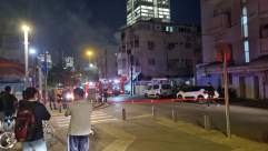 حريق بشقة سكنية قرب المحطة المركزية بتل ابيب 