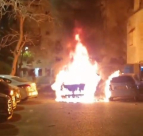 اللد: احراق 4 سيارات في المدينة