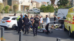  اللد: إصابة متوسطة لراكب دراجة نارية بحادث طرق بالمدينة