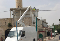  صور: تركيب كاميرات مراقبة في دوار البلماح باللد 