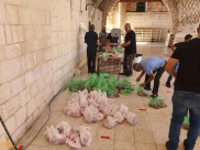 لجنة الزّكاة في اللّد تستقبل كميّات كبيرة من لحوم الأضاحي بأول أيام العيد