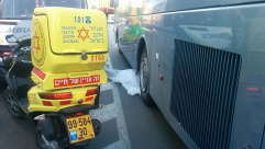 مصرع رجل دهسته حافلة ركاب في بيتح تكفا 