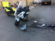  اصابة طفيفة لراكب دراجة نارية بحادث طرق في يافا 