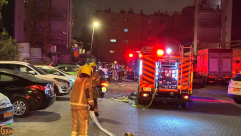 إصابة 5 أشخاص جراء حريق في مبنى سكني بشارع بتل ابيب 