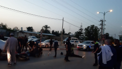 اللد: إصابة شاب وفتاة بحادث طرق بين دراجة ومركبة بالمدينة