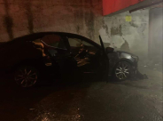  الرملة: حريق داخل موقف سيارات بالمدينة