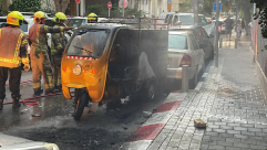  احتراق مركبة في تل ابيب دون وقوع اصابات