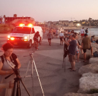 يافا :أعمال بحث عن غريق أمام شاطئ مسجد حسن بيك