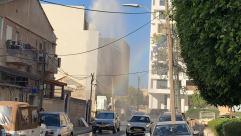  فيديو: انفجار أنبوب مياه رئيسي بيافا وانقطاعها عن عدد من البيوت 