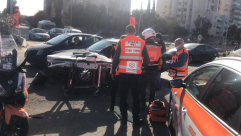  بالصور: إصابة طفيفة بحادث طرق بين مركبتين في مدينة يافا 