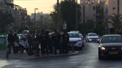  انتشار كثيف للشرطة في شوارع ومفترقات مدينة يافا 