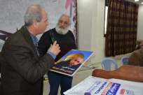  تكريم والد الشهيد موسى حسونة في الأردن 