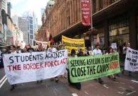 مظاهرة في بروكسل تنّدد بسياسة أوروبا تجاه اللاجئين