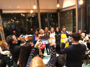  سفيرا ايطاليا والفاتيكان في زيارة لمطعم صقلية بمدينة يافا 