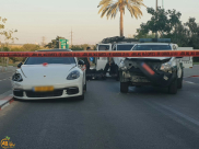 اللد: حادث طرق بين سيّارة شرطة ومركبة، ولا إصابات