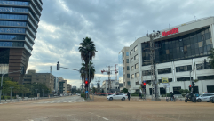  اغلاق عدة شوارع شمال يافا بسبب انفجار أنبوب مياه 