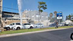 فيديو: انفجار أنبوب مياه في مدينة يافا 