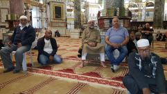 لجنة الحج والعمرة المشتركة في اللد والرملة تكّرم الحجاج في المسجد الأقصى المبارك 