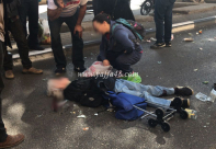 بالفيديو: اصابة خطرة لسيدة مسنّة بحادث دهس "ضرب وهرب" بيافا 