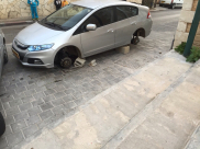 يافا فجر اليوم: مجهولون يتسببون بأضرار كبيرة لسيارة في حي العجمي