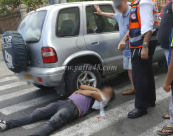 بالصور: اصابة متوسطة لشاب بحادث دهس في مدينة يافا 