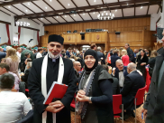 الناشطة الاجتماعية ناهدة سكيس من يافا تُشارك في مؤتمر السلام الدولي بلندن 