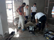  بالصور: إصابة متوسطة لعامل اثر سقوطه من علو في مدينة يافا 