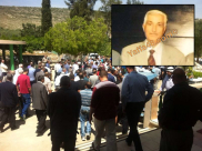 بالصور: وفد من أهالي يافا يشارك في تشييع جثمان الحاج سليمان نصار في طرعان