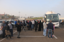 بالصور: انطلاق حافلة الفوج السابع من معتمري مدينة يافا إلى الديار الحجازية 