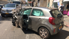  بالصور: حادث طرق بين مركبتين في يافا دون وقوع اصابات 