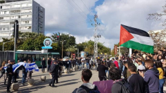 مظاهرة طلابية أمام جامعة "تل أبيب" ضد "صفقة القرن"