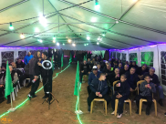  بالصور: خيمة الهدى تنظم أمسية دعوية في ضيافة عائلة "كراجة" بيافا