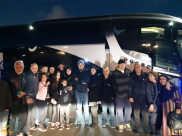  بالصور: إنطلاق الفوج الثاني من معتمري مدينة يافا للديار الحجازية لأداء عمرة الربيع 