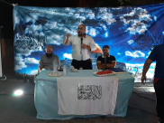  بالصور : خيمة الهدى تنظم أمسية دعوية في ضيافة عائلة "حمّاد" بيافا