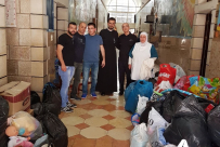 جمع مساعدات عينية ومادية برعاية الاب قسطنطين نصار لمؤسسة كريش في بيت لحم