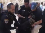 فيديو: الاعتداء على الرهبان الأقباط أمام كنيسة القيامة واعتقال أحدهم