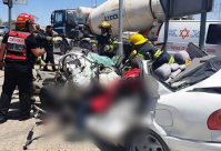 مصرع الشابين جمال عبودة وبدر ابو لقيمة واصابة آخر بحادث طرق مروّع في الجنوب