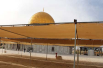 الاوقاف تنتهي من وضع المظلات بالاقصى عشية رمضان