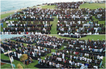  فيديو: مشاهد جويّة رائعة لصلاة عيد الأضحى في مدينة يافا 