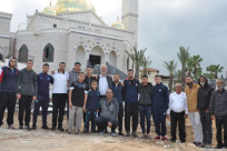 صور: فوج من معتمري اللد والرملة ينطلقون لأداء العمرة من أمام مسجد النور باللد