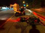 مصابان أحدهما بحالة خطيرة بحادث طرق على شارع 6