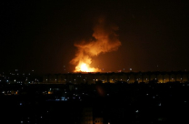 الجيش الاسرائيلي يقصف أهدافاً في قطاع غزة الليلة الماضية