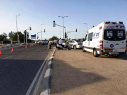 مصرع راكب دراجة نارية بحادث طرق قرب اللد 