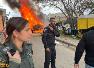  اللد: انفجار مركبة وأنباء عن اصابات 