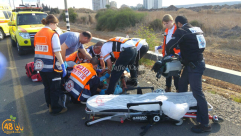 مصرع راكب دراجة هوائية بحادث دهس في مفرق مدينتي اللد والرملة 