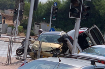  اصابة شخصين بحادث طرق بين مركبتين قرب اللد